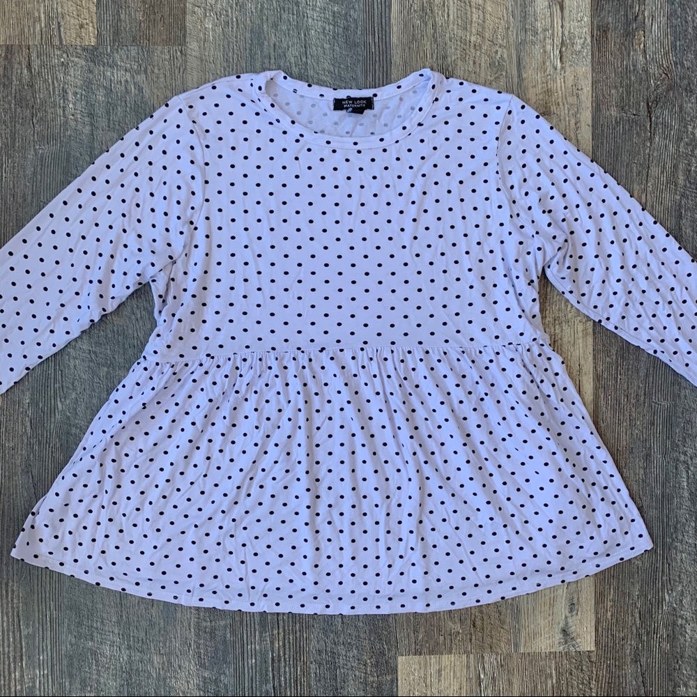 EUC Maternity Peplum Top Size 12